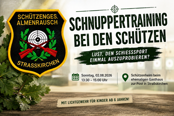 Schützenverein Straßkirchen lädt zum Schnuppertraining ein